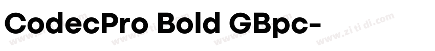 CodecPro Bold GBpc字体转换